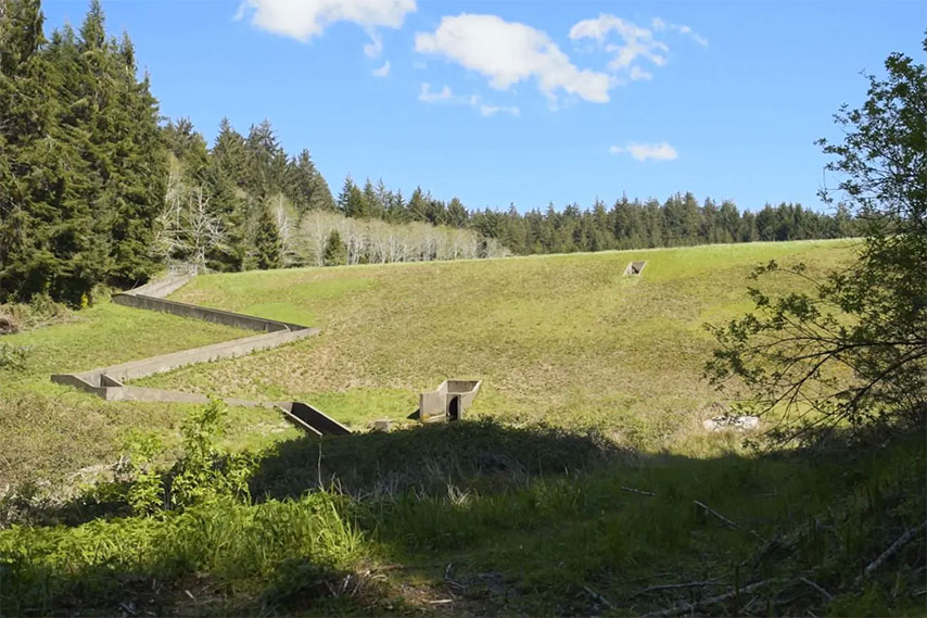 Dam project site in Oregon